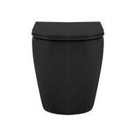 Унитаз ABBER Bequem приставной черный матовый, безободковый, смыв торнадо арт-AC1111TMB — фото 13, Приставные унитазы