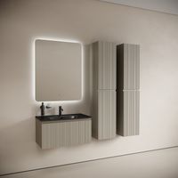 Тумба подвесная SANCOS Code 785х453х400, c одним ящиком оснащенным доводчиками, цвет серая платина , арт. CD80GP — фото 8, Комоды и тумбы для ванной комнаты