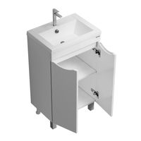 Товар: Тумба напольная "ВИСТА-50 см" с 2-мя двер., белый глянец (ум. Alice-50) 105063 - фото 4 Тумба напольная "ВИСТА-50 см" с 2-мя двер., белый глянец (ум. Alice-50) 105063 — фото 4, Тумбы под раковину