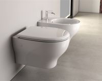 Биде GLOBO GRACE подвесное безободковое цвет белый GRS10BI — фото 2, Биде подвесные