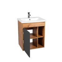 Товар: Тумба под раковину VIANT БОСТОН 60 подвесная графит/дуб вотан арт-VBOS60COG-T1STP - фото 1 Тумба под раковину VIANT БОСТОН 60 подвесная графит/дуб вотан арт-VBOS60COG-T1STP — фото 1, Тумбы под раковину