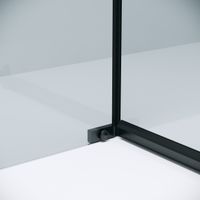 Боковая стенка Grossman Pragma 200.K33.03.100.21.00 (100х195) черный матовый,стекло прозрачное, 1 место — фото 6, Боковые стенки