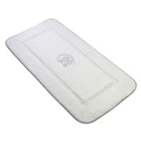 Коврик д/ванной комнаты 60х120 см., вышивка логотип MIGLIORE, белый, окантовка серебро арт-31924 — фото 6, Коврики для ванной комнаты