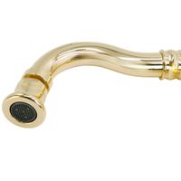 OXFORD См-ль д/биде моноком., донный клапан "click-clack", ручка белая, золото арт-19161 — фото 6, Смесители для биде