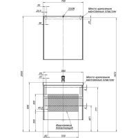 Мебель для ванной Aquanet Латина 70 белый 00281204 — фото 21, Комплекты мебели для ванной