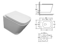Товар: Унитаз подвесной Azario Armonia с системой смыва Tornado, безободковый с сиденьем микролифт 490*340*360 арт-AZ-2403 - фото 12 Унитаз подвесной Azario Armonia с системой смыва Tornado, безободковый с сиденьем микролифт 490*340*360 арт-AZ-2403 — фото 12, Подвесные унитазы