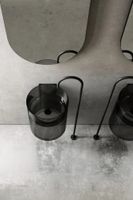 Раковина подвесная прозрачная ABBER Kristall черная арт-AT2704Onyx — фото 3, Раковины подвесные