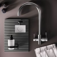 F85B07711 X-Joy S, смеситель для кухни с С-изливом с каналом для питьевой воды, сатин — фото 4, Смесители для кухни