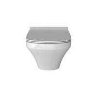 Унитаз подвесной Grossman (540х370х365) безободковый,белый с тонкой крышкой,микролифт,1 место арт-GR-4440S — фото 1, Подвесные унитазы