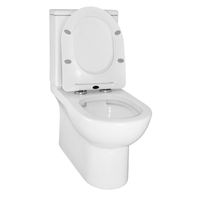 Унитаз-компакт AZARIO Ambra 645x370x815 напольный, безободковый, в комплекте сиденьем микролифт арт-AZ-848 — фото 3, Напольные унитазы