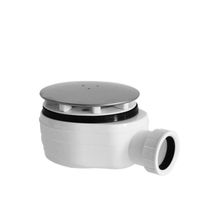 Сифон для душевого поддона 90/40 хром, НИЗКИЙ, изгиб 45° 40/50, фильтр арт-EWCN942 — фото 1, Сифоны для поддонов