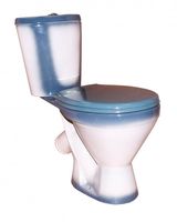 ЭЛЕГАНТ Унитаз-компакт косой вып., нижн. подвод, с арм. и сид. "Уклад", крепл., зеленый ROSA Вн УнЗ02 — фото 1, Напольные унитазы