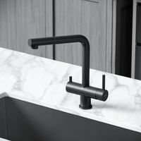 Смеситель для кухни SANCOS Spin с поворотным и вытяжным изливом, c краном для фильтрованной воды, цвет черный матовый, арт. арт-SC4015MB — фото 7, Смесители для кухни