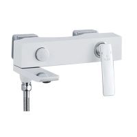 Смеситель для ванны Rose , белый/хром арт-R2702F — фото 1, Смеситель для ванны