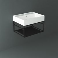 Товар: Металлическая структура SIMAS AGILE настенная цвет черный матовый AGSS61 - фото 2 Металлическая структура SIMAS AGILE настенная цвет черный матовый AGSS61 — фото 2, Консоли для раковины