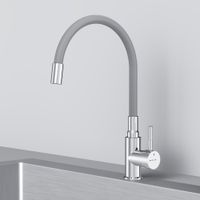 F85B07605 X-Joy S, смеситель для кухни с гибким изливом, серый/хром — фото 5, Смесители для кухни