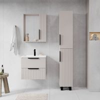 Зеркало со шкафом VIANT СИЦИЛИЯ 50 капучино (VSIC50CAP-ZSH) — фото 5, Зеркальные шкафы в ванную