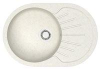 Кухонная мойка AZARIO Flora 730x450x215 искусственный мрамор, цвет хлопок арт-CS00079914 — фото 3, Кухонные мойки