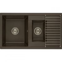 Товар: Мойка для кухни Делия 87 870x510x218 мм, прямоуг. с крылом и доп. чашей, кофе арт-1A716232DE280 - фото 2 Мойка для кухни Делия 87 870x510x218 мм, прямоуг. с крылом и доп. чашей, кофе арт-1A716232DE280 — фото 2, Кухонные мойки