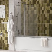 Salm 27P02-110 Fixed Стеклянная шторка — фото 1, Шторы для ванной