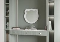 Зеркало КАСПЕР МИШКА, фигурное, белый матовый 1A283502CRE20 — фото 6, Зеркала в ванную комнату