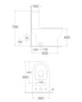 Товар: Agger унитаз-компакт, сиденье с микролифтом арт-AT13000 - фото 8 Agger унитаз-компакт, сиденье с микролифтом арт-AT13000 — фото 8, Напольные унитазы