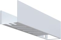 Полка Aquanet Магнум 50x12 белая матовая, с крючками арт-00302232 — фото 4, Полки для ванной и душа