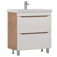 Тумба под раковину VIGO Grani 80 напольная дуб золотой арт-203 дуб золотой — фото 7, Тумбы под раковину