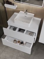 Товар: Orange Line Li-80TuwMDF+B04-405W тумба с раковиной подвесная 80 см, белый Li-80TuwMDF+B04-405W - фото 4 Orange Line Li-80TuwMDF+B04-405W тумба с раковиной подвесная 80 см, белый Li-80TuwMDF+B04-405W — фото 4, Тумбы с раковиной