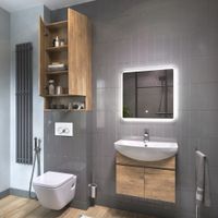 Шкаф VIGO Wing 60 подвесной дуб золотой арт-195 дуб золотой — фото 5, Шкафы для ванной