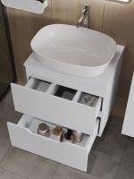 Orange Line Li-60TuwMDF+B08-500W тумба с раковиной подвесная 60 см, белый Li-60TuwMDF+B08-500W — фото 6, Тумбы с раковиной