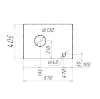Товар: Столешница МДФ "ФЛАЙ-60 см" серая 506002 - фото 2 Столешница МДФ "ФЛАЙ-60 см" серая 506002 — фото 2, Столешницы под раковину
