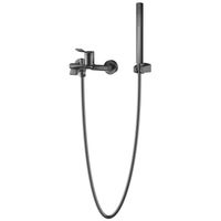 Смеситель для ванны и душа Azario ABILITY с ручным душем, керамический картридж, графит арт-AZ-VRY238331AJ — фото 6, Смеситель для ванны