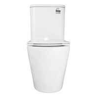 Унитаз-компакт Azario Berton 385х615х805 напольный, безободковый, слив "Торнадо", с быстросъемным сиденьем микролифт арт-AZ-6093 — фото 7, Напольные унитазы