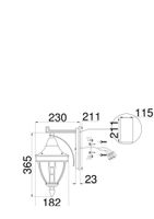 Товар: Настенный светильник (бра) Outdoor O027WL-01B - фото 10 Настенный светильник (бра) Outdoor O027WL-01B — фото 10, Уличное освещение