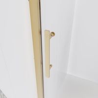 Душевая дверь Veconi Evo 100 G, 1000x1950, золото брашинг, стекло прозрачное E1-G-100-01-C9 — фото 2, Раздвижные душевые двери