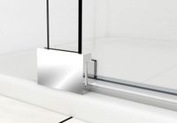 Душевая дверь Extra VDP-1E1011CGB, 1000/1100, черный, стекло тонированное — фото 2, Душевые двери в нишу