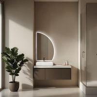 Товар: Зеркало ABBER Teil AG6504SL с подсветкой, бесконтактный выключатель, диммер - фото 2 Зеркало ABBER Teil AG6504SL с подсветкой, бесконтактный выключатель, диммер — фото 2, Зеркала в ванную комнату