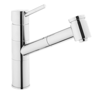 Harmony XL Смеситель с выдвижным изливом для кухни хром VITRA арт-A42147EXP — фото 2, Смесители для кухни