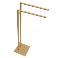 Стойка COLOMBO DESIGN MINI Q B5038.OM с полотенцедержателем двойным цвет золото матовое — фото 3, Душевые стойки
