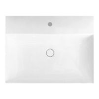 Раковина HATRIA Bahia 13 подвесная или на тумбу с одним отверстием с переливом цвет белый арт-BH0500465011TS0 — фото 1, Раковины подвесные