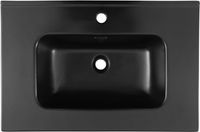 Раковина Aquanet Flat 70 черная матовая арт-00329254 — фото 2, Раковины встраиваемые сверху