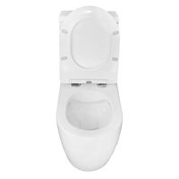 Унитаз-моноблок AZARIO MORANO 680x370х830 напольный, безободковый, в комплекте со смывным механизмом Geberit и сиденьем дюропласт микролифт арт-AZ-1001-G — фото 3, Напольные унитазы