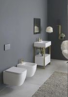 Биде Scarabeo TEOREMA 2.0 подвесное с одним отверстием цвет белый арт-5127 — фото 3, Биде подвесные