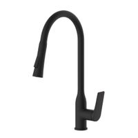 Смеситель для кухни с выдвижным изливом Haiba , черный арт-HB73816-7 — фото 1, Смесители для кухни