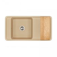 Мойка для кухни Беллис 97 970x510x250 мм, прямоуг., латте арт-1A725132BS260 — фото 4, Кухонные мойки