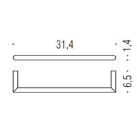 Полотенцедержатель COLOMBO DESIGN MINI B4009.OM широкий цвет золото матовое — фото 2, Полотенцедержатели