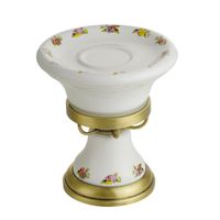 PROVANCE Mыльница настольная, керамика с декором/бронза 17614 — фото 1, Мыльницы