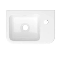 Раковина КЕРАМИН СКВЭА 36 белый глянец CDB00023552 арт-4810531138990 — фото 2, Раковины подвесные