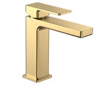 Товар: AQM6810BG Savona Смеситель для раковины 125мм, гладкий, подводка 1⁄2", золото шлифованное - фото 1 AQM6810BG Savona Смеситель для раковины 125мм, гладкий, подводка 1⁄2", золото шлифованное — фото 1, Смесители для раковины